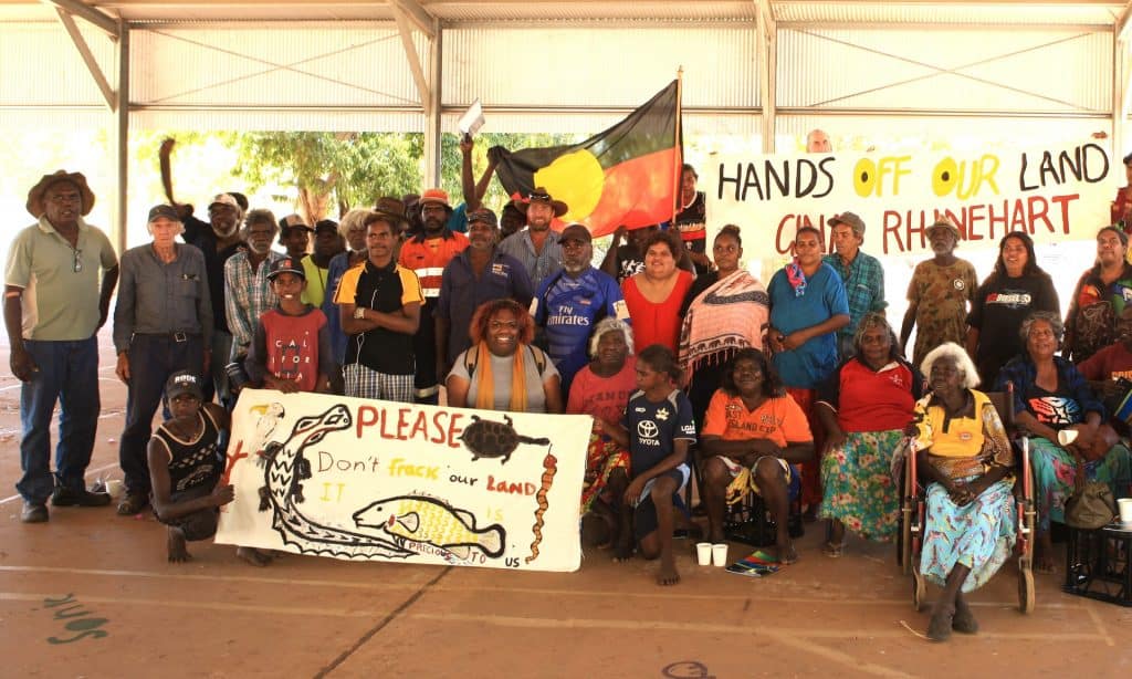 Mangarrayi and Alawa traditional owners. Photograph: IndigenousX