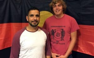 FGounding members of Anaiwan Language Revival Program, Bradley Widders (left) & Callum Clayton-Dixon (right). Photograph: Supplied