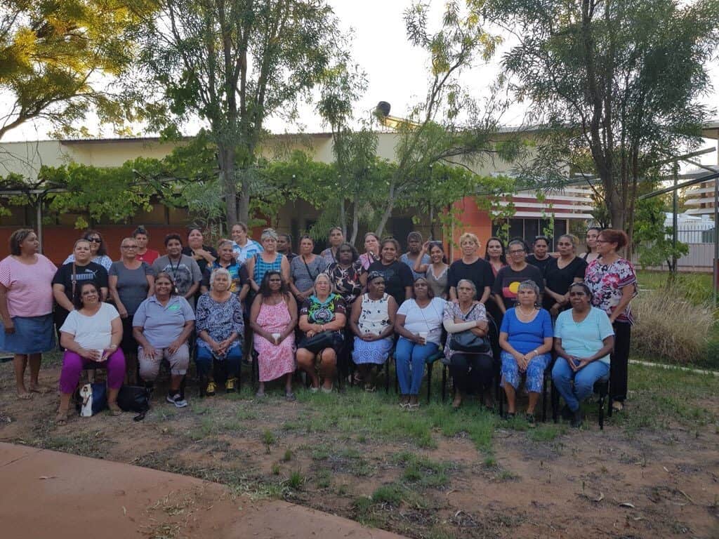 the Arrernte and Central Australian Aboriginal Strong Women's group. Photo: Roxanne Highfold
