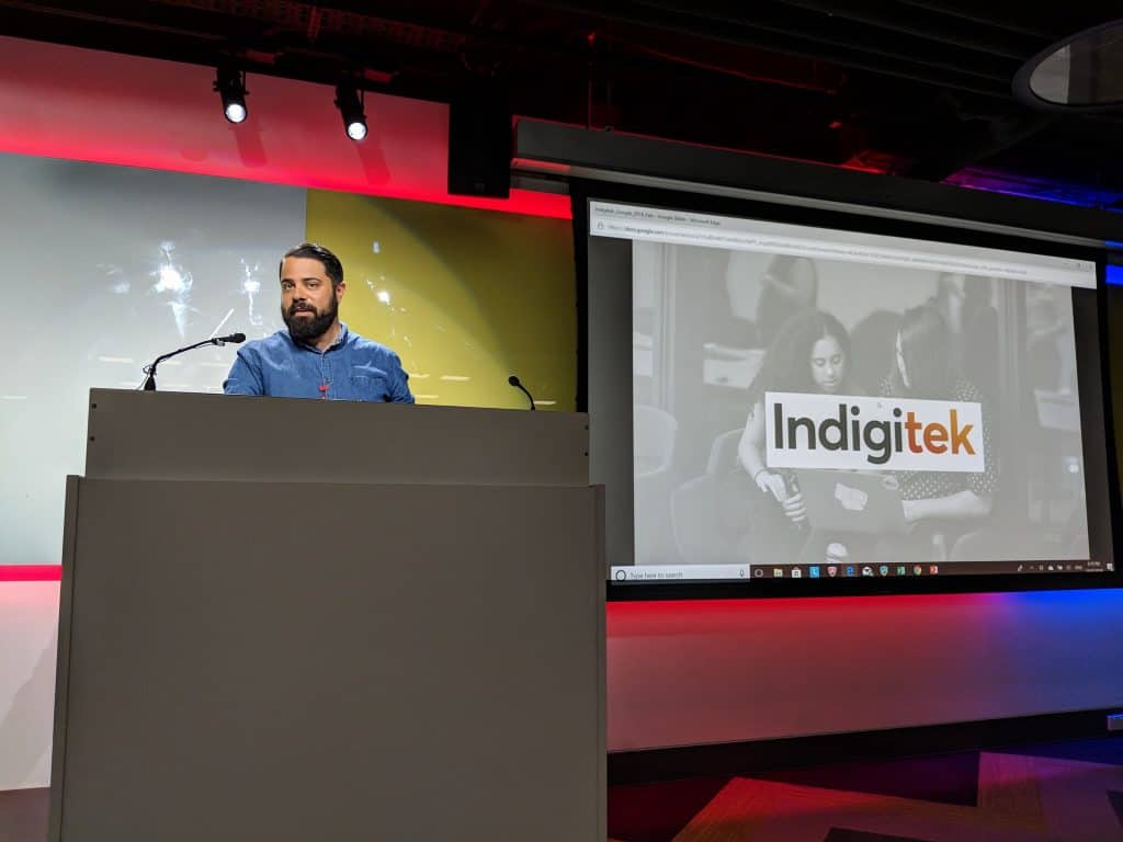 Liam Presenting Photo