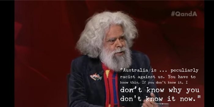 Jack Charles on QandA in 2015