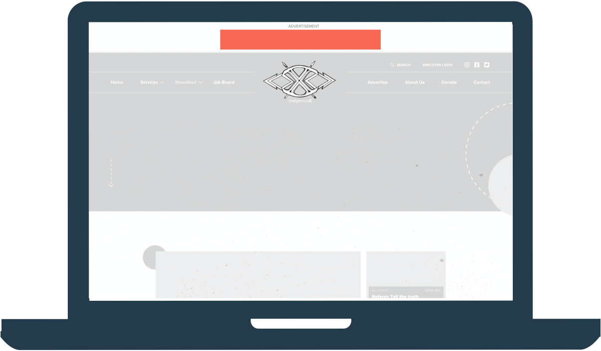 Icon showing the Desktop Leaderboard ad position