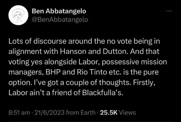 Ben Abbetangelo Quote - Chelsea Watego Article
